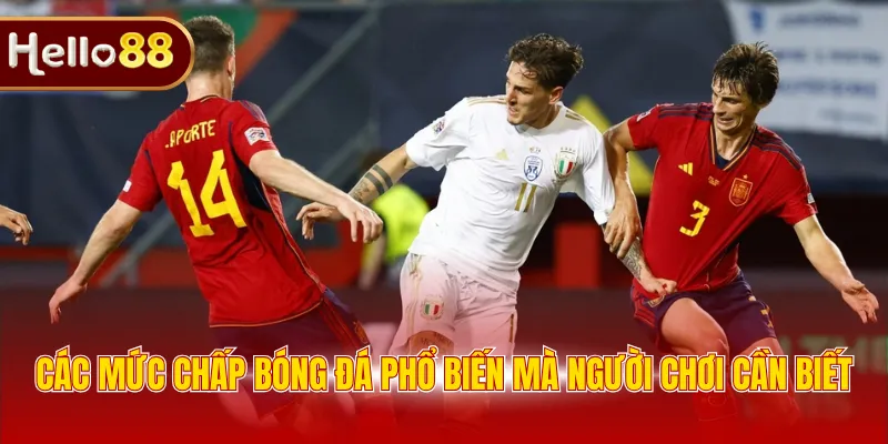 Các mức chấp bóng đá phổ biến mà người chơi cần biết
